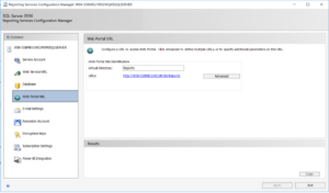 SQL Reporting Services Configuration Manager