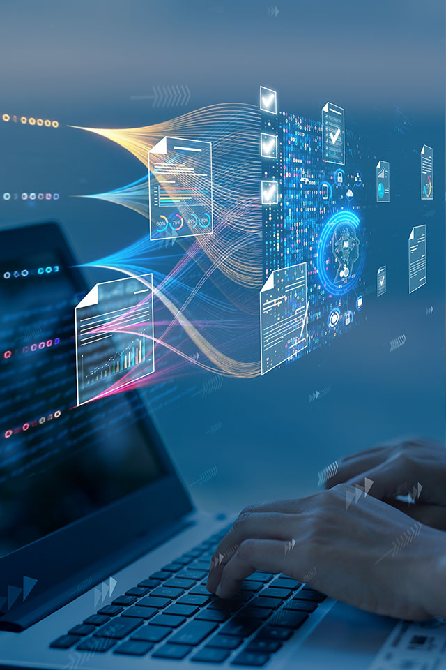 AI system automatically routing and processing documents in a digital workflow