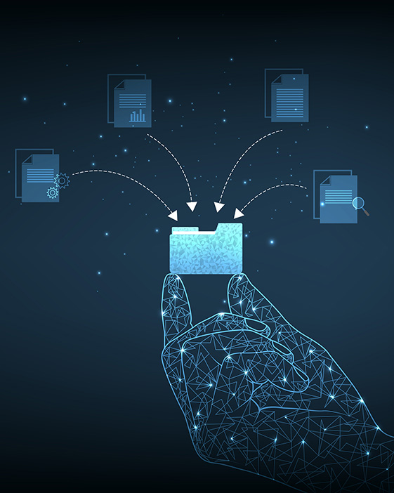 Document management system adoption challenges include change management, implementation complexity, and data migration visualization