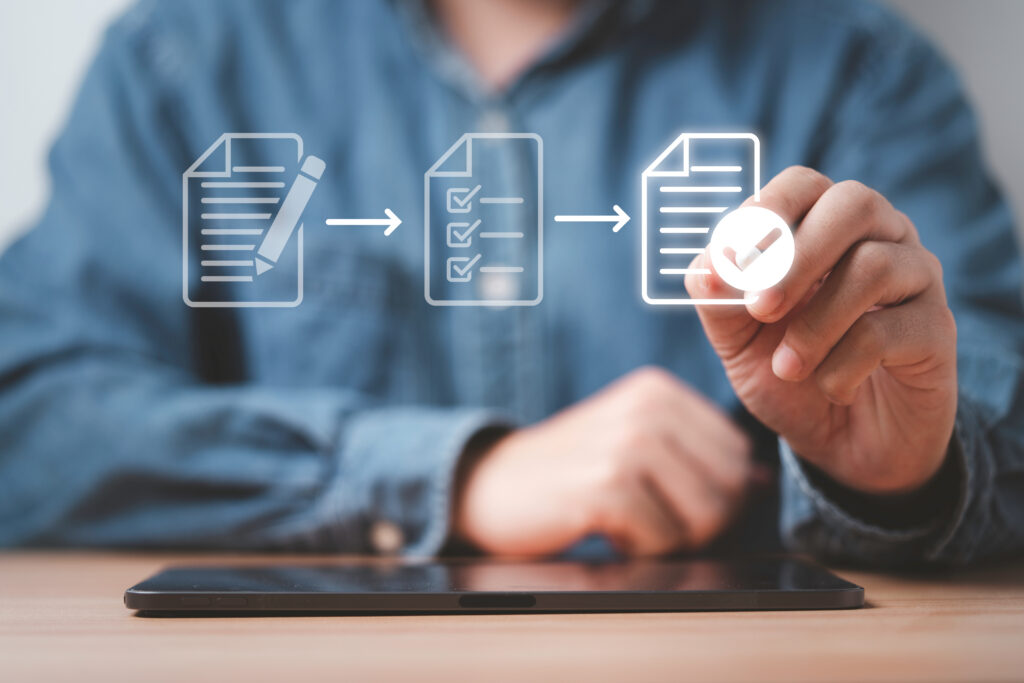 Employees quickly find the correct document version using document management software without relying on coworkers